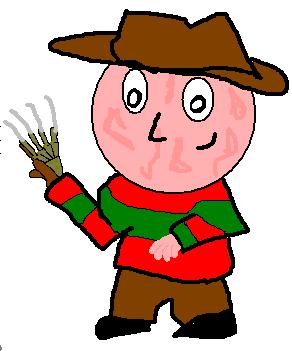Andy's Gallery: A Nightmare on Elm Street, Freddy vs. Jason, and Horror icons.