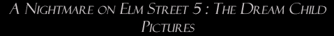A Nightmare on Elm Street 5: The Dream Child: Pictures