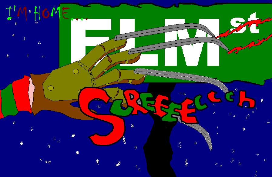 Andy's Gallery: A Nightmare on Elm Street, Freddy vs. Jason, and Horror icons.
