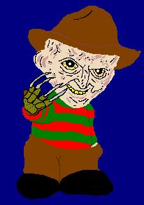 Andy's Gallery: A Nightmare on Elm Street, Freddy vs. Jason, and Horror icons.