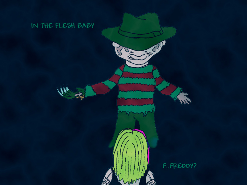 Andy's Gallery: A Nightmare on Elm Street, Freddy vs. Jason, and Horror icons.